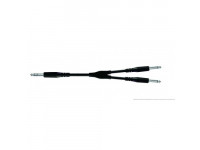Adaptador / Conversor Audio Proel  BULK535LU18 1,8m  Cable “INSERT” - adaptador con jack estéreo de 6,3 mm - 2 jacks estéreo mono. Longitud: 1,8 m. Disponible en negro.