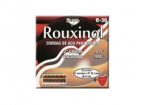  Rouxinol Jogo Cordas R-30 
	Jogo de Cordas em aço inoxidável. Acabamento com bola de metal. Oferta de 2ª Si e palheta.
