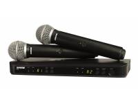 Sistema sem fios com microfone de mão Shure BLX288/PG58 Combo S8 
	Sistema sem fios para microfone de mão Shure BLX288/PG58 Combo S8
