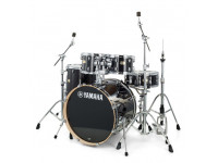  Yamaha Stage Custom Birch Raven Black com Hardware 22'' 