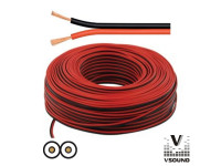  VSOUND  Cabo Coluna 2X1.50MM Preto/Vermelho Paralelo 