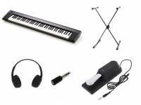 Piano Digital Yamaha NP-32 Black SET  
	Set Yamaha NP-32 + Headphones + Suporte + Pedal + Conector
