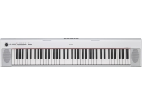  Yamaha NP-32 WH  Teclados portátiles, delgados y compactos con sonido puro de piano Yamaha  Número de llaves: 76  Polifonía máxima: 64  Número de voces: 10  Excelente sonido en un formato compacto y liviano: la nueva serie de teclados portátiles Piaggero NP es una combinación perfecta de elegancia y simplicidad. Diseñados con los elementos esenciales en mente que le permiten concentrarse en tocar su instrumento, los teclados de la serie NP se centran en la inspiración y el placer de tocar un piano, presentando el sonido puro de uno de los mejores pianos de cola jamás fabricados por Yamaha 
