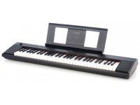  Yamaha NP12B 
	Excelente sonido en un formato compacto y liviano: la nueva serie de teclados portátiles Piaggero NP es una combinación perfecta de elegancia y simplicidad.
