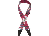 Correia de Guitarra Correia Zion Red Aztec 
	Inspirada na beleza e graça de seu homônimo de parque nacional, a Zion Strap apresenta padrões ousados e cores quentes. Criada a partir de um tecido de algodão de poliéster grosso e de dupla face, esta pulseira proporciona um conforto aconchegante para um desempenho de durabilidade duradouro. Oferecido em cinco combinações multicoloridas.
